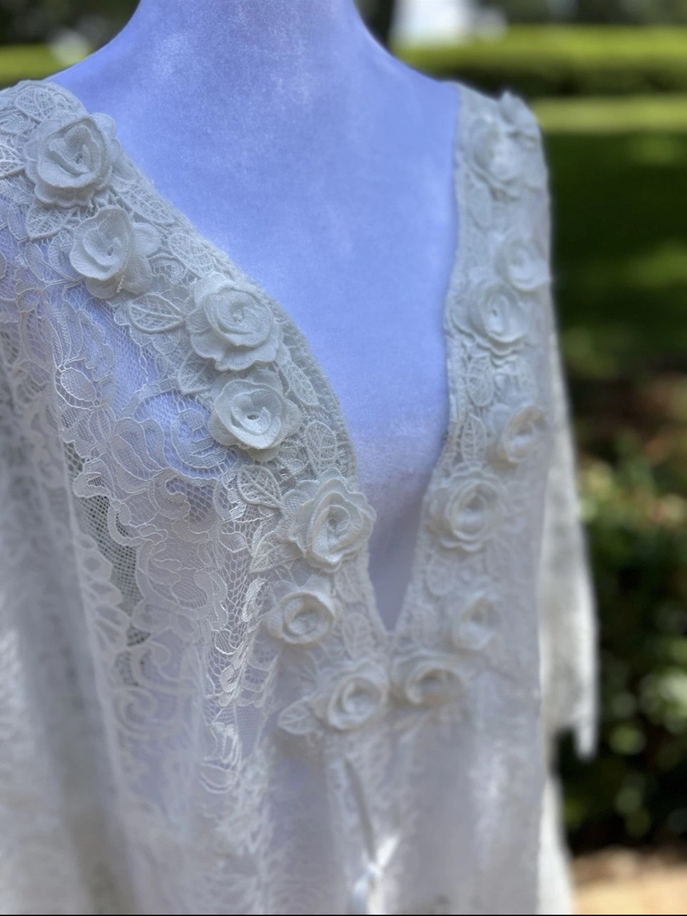 Antica sartoria Elegant White Lace Swim Cover-Up NWT O/S - Picture 6 of 10